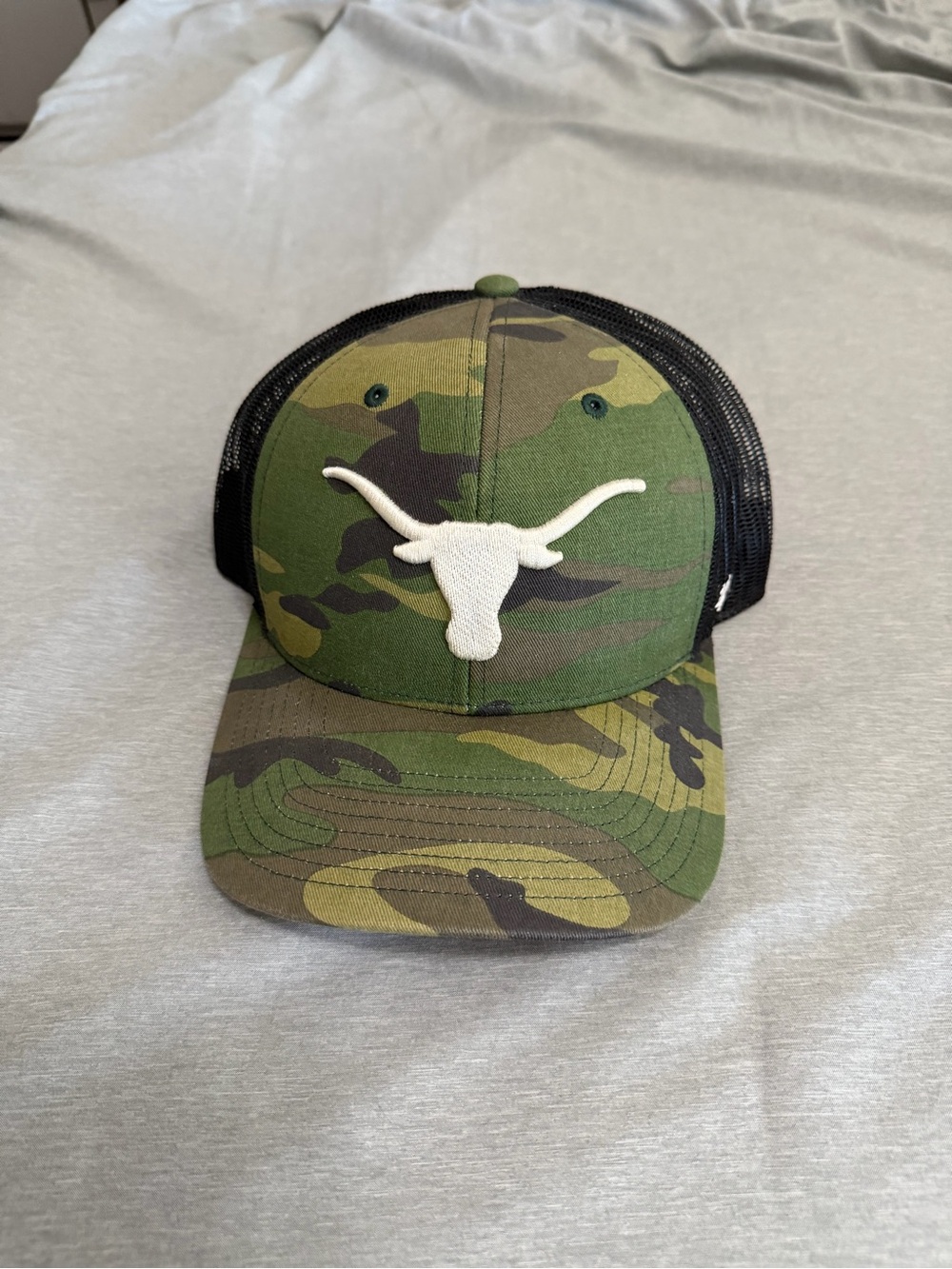 47 brand Camo Texas Longhorns Trucker Cap